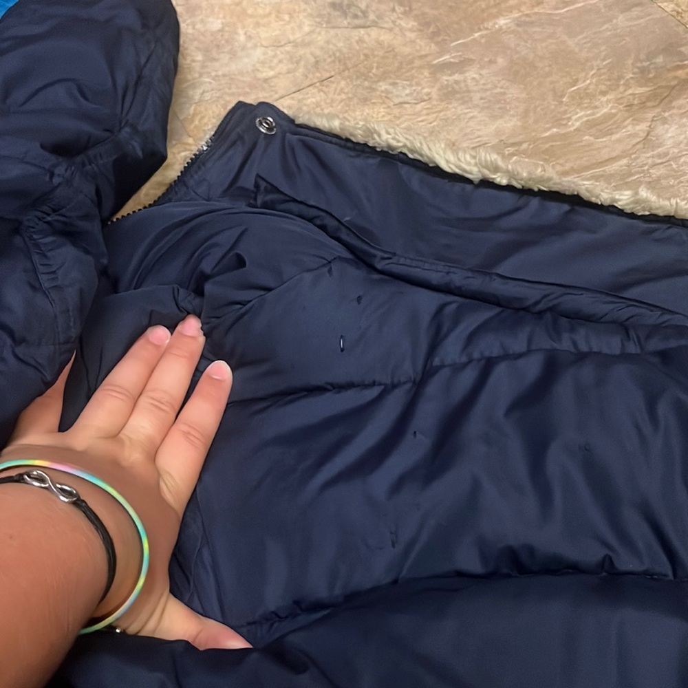 An Aeropostale jacket used and has a few scuffs